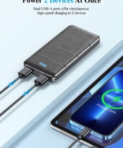 LOVELEDI Portable-Charger-Power-Bank - 2 Pack 15000mAh Dual USB Power Bank Output 5V3.1A Fast Charging Portable Charger Compatible with Smartphones and All USB Devices 25 613CENULEjL 1