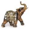 We pay your sales tax Feng Shui Brass Color Elephant Statues Wealth Lucky Figurine Home Decor Gift Idea (3) 3