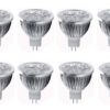 JKLcom 4W LED MR16 Bulbs 12V 4W LED Spotlight Bulb for Landscape Track light, MR16 GU5.3 Base,12 Volt,4W(35W Equivalent Halogen Replacement),Warm White 3000K,8 Pack