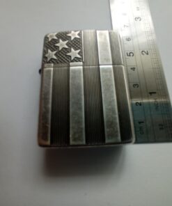 Zippo American Flag Lighters High Polish Chrome Space Design 64 613FPkkEjcL
