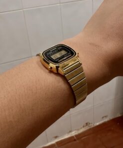 Casio Women's Vintage LA670WGA-1DF Daily Alarm Digital Gold-tone Watch 31 613FdSTK54L