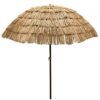 EasyGo - 8' Thatch Patio Tiki Umbrella Tropical Palapa Raffia Tiki Hut Hawaiian Hula Beach Umbrella 8' 4 613G2yzEkEL