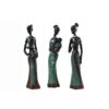 Gedengni African Tribal Women Collectible Figurines for Mother's Gifts,Green,Pack of 3 Green State 3 613G97gsa2L