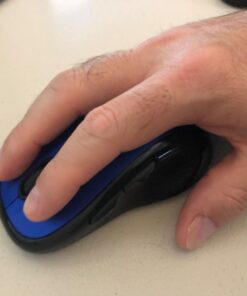 Logitech M510 Wireless Computer Mouse – Comfortable Shape with USB Unifying Receiver, with Back/Forward Buttons and Side-to-Side Scrolling, Blue Dark Blue 45 613IX4dEYtL
