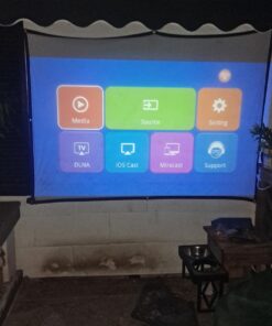 TMY Native 1080P Projector with 5G WiFi and Bluetooth 5.1, 13000 Lumens 4K Supported Mini Projector, Portable Projector Compatible with TV Stick/Phone/PC/DVD/HDMI/AV/USB/SD, Outdoor Movie Projector 51 613IaeKNCL