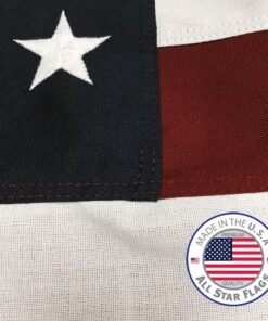HEAVY-DUTY American Flag 3x5' -100% Made in the USA- Durable, Long Lasting, Polyester Fabric - Embroidered Stars, Sewn Stripes, 4 Rows of Lock Stitching on the Fly End, High Wind Usage-All Star Flags 16 613LfkcQSL 1
