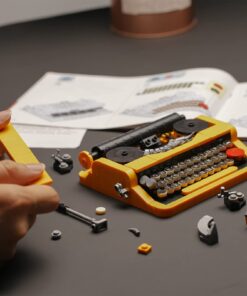 ENJBRICK Typewriter Building Set for Adults,Compatible with Legos Ideas Set,Collectible Retro Display Model Gift for Teens 11 613MyuwCAL