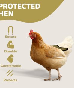 Hen Saver Hen Apron/Saddle, Single Strap, X-Large, Khaki 15 613NSD8n0L