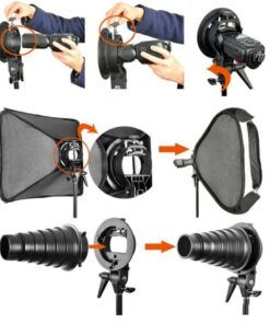 Godox S-type Bracket Bowens Mount Holder for Speedlite Flash Snoot Softbox Honeycomb 35 613O9DCUc5L