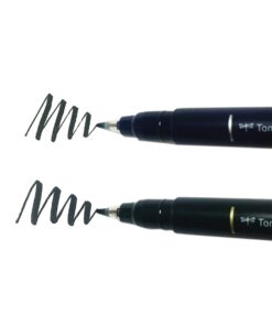 Tombow 62038 Fudenosuke Brush Pen, 2-Pack. Soft and Hard Tip Fudenosuke Brush Pens for Calligraphy and Art Drawings 2 Count (Pack of 1) Black 27 613PU ABcjL