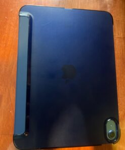 MoKo Case for iPad 10th Generation 10.9 inch 2022, Slim Stand Protective Cover with Hard PC Translucent Back Shell Cover for iPad 10th Gen 2022, Support Touch ID, Auto Wake/Sleep, Navy Blue 40 613PgVUD7CL