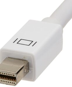 Amazon Basics Mini DisplayPort to VGA Monitor Adapter, White 1-Pack 20 613RD3iS5gL