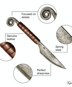 Toferner Original Gift - Letter Opener - Hand Forged Knife- Sports- Hand Made Genuine Leather Case- Hardened Blade - Vintage– Art Collection- Antiquity- Great Gift Idea 17 613RTiCcV4L