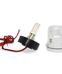 X-Haibei LED Marine Navigation Lights, All Round 360° White Stern Light for Boats Pontoon Yacht Anchor, DC 10-24V, IP65, Visibility 3NM 19 613RrlQ5NWL