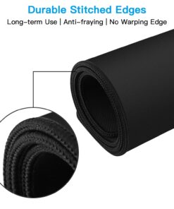 XXL Large Mouse Pad, GLTECK Extended Mousepad, 36"x12" Non-Slip Rubber Big Mouse Pad XXL Large Mouse Pad, Stitched Edges with Carrying Bag XXL Black Edge XX-Large 25 613TCJAGqUL