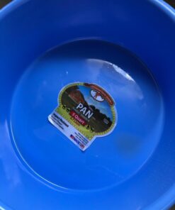 Little Giant® Plastic Utility Pan | Feed Pan | Durable & Versatile Livestock Feeding Bucket | Made in USA | 5 Quart | Berry Blue 5 Quarts 6 613TDrZAegL