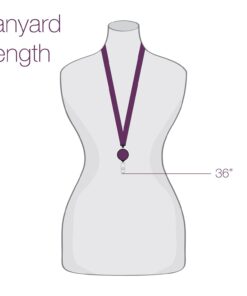 ID Avenue Lanyards for Women 19" Ribbon Lanyard ID Holder with Badge Reels Retractable for Nurses Office Workers Teachers Students Breakaway Lanyards for Id Badges (Ebony and Ivory) 15 613TlT4KxFL