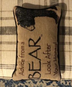 Alternative view of Manual The Lodge Collection Reversible Throw Pillow, 12.5 X 8.5-Inch, Advice from a Bear X Your True Nature 1 Count (Pack of 1) Solid