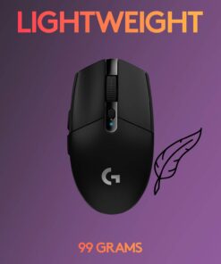 Logitech G305 LIGHTSPEED Wireless Gaming Mouse, Hero 12K Sensor, 12,000 DPI, Lightweight, 6 Programmable Buttons, 250h Battery Life, On-Board Memory, PC/Mac - Black 28 613VL33aviL