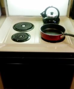 Range Kleen P119204XN 4 Pack Style B Black Porcelain Drip Bowls 2 Small 6 Inch and 2 Large 8 Inch 30 613Vqk965bL