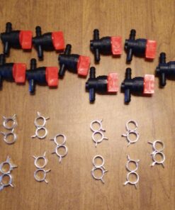 HIPA (Pack of 10) 1/4" Inline Fuel Cut off Shut Off Valve for 493960 494768 698183 Oregon 07-406 Compatible with John Deere AM36141 AM107340 Toro 54-3150 1-603770 19 613W7tVtv2L