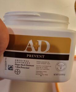 A+D Original Diaper Rash Ointment, Prevents & Protects Diaper Rash, Moisturizes & Heals Dry Skin With Vitamins A&D, 16oz Jar Pack of 1 37 613WCNNEd L 2