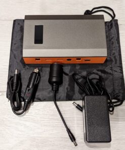 ZeroKor Portable Power Bank with AC Outlet, 65W/110V Portable Laptop Charger Battery Bank, 24000mAh/88.8Wh External Battery Pack,Backup Power Source for Outdoor Tent Camping RV Home Office Emergency Orange Grey 46 613WMeJ8l1L