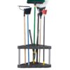 Rubbermaid Plastic Garage Corner Tool Tower Rack, Easy to Assemble, Organizes up to 30 Long-Handled Tools/Rakes/ Brooms/Shovles for Home/House/Outdoor/Sheds Corner Tower 11 613YMY vmaL