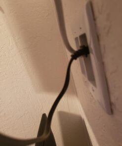 Bryant Electric RR1512W 2-Gang Recessed TV Connection Outlet Plate with 15 Amp 125V Tamper-Resistant Duplex Receptacle with One Pass-Thru Opening, White 1-Pass-Thru Opening 38 613ZRxflTkL