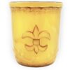 ACK Utensil Holder, Utensil Crock, Modern Kitchen Decor, Kitchen Storage (Fleur De Lis Yellow) Fleur De Lis Yellow 33 613ZejYKdPS