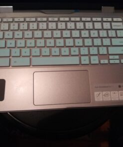 Silicone Keyboard Cover Skin Compatible for Acer Chromebook R11 CB3-131 CB5-132T, 2017 Acer Premium R11 Convertible, Acer Chromebook R13 CB5-312, Acer Chromebook 14 CB3-431 CP5-471 (Ombre Mint Green) Ombre Mint Green 14 613b4MN1E5L