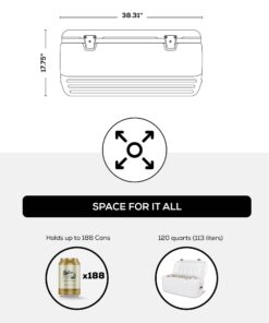 Igloo Polar 120 Qt. Cooler White 23 613dZJYe5L