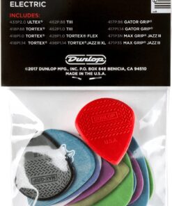 Alternative view of JIM DUNLOP Electric Variety Pack Guitar Picks, 12 Pack, Multi-Color