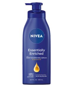 NIVEA Essentially Enriched Body Lotion for Dry Skin, Pack of 2, 16.9 Fl Oz Pump Bottles 16.9 Fl Oz (Pack of 2) 33 613f6mDd8L