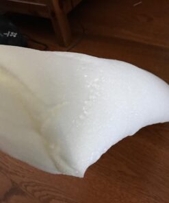 Cushy Form Bolster Pillow for Lumbar and Leg Support - 20.5 x 8 x 4.5 Inches Half Moon Memory Foam Cushion for Stomach, Back & Side Sleepers - Roll Pillows for Back and Neck w/Washable Cover Semi Roll - 4.5" 52 613gBdy8bpL 3