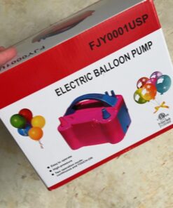 IDAODAN Electric Balloon Pump, Portable Electric Balloon Blower Machine Balloon Air Pump Dual Nozzle Rose Red 110V 600W Balloon Inflator for Party Decorations Pink/Blue 28 613hDNjwBsL