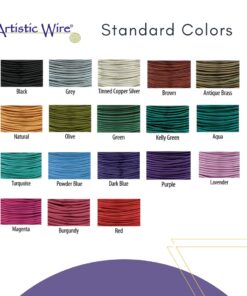 Artistic Wire, 24 Gauge Tarnish Resistant Colored Copper Craft Jewelry Wrapping Wire, Antique Brass Color, 20 yd 24 Gauge / 20 yd 13 613halB3rL