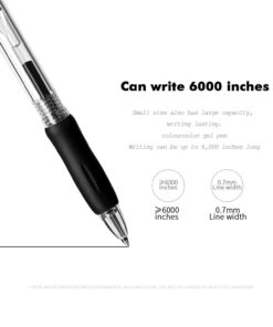 Gel Pens Fine Point, Set of 30 Retractable Gel Ink Roller ball Journal Pens 0.7 Medium Point Smooth Writing with Comfortable Grip for Office School (15 Black & 15 Blue) 15 Black & 15 Blue 21 613nPzxM5yL