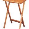 Coaster Home Furnishings 5-Piece Tray Table Set with Stand Golden Brown 5199 2 613nh0FlrOL