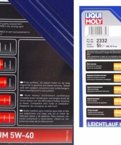 Liqui Moly 2332 Leichtlauf High Tech 5W-40 Engine Oil - 5 Liter 21 613nt2rB2WL