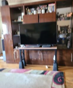 Adjustable Stackable Bed Frame Risers for Elevation & Under-Bed Storage - Heavy-Duty Furniture Riser for Table, Couch, Desk, and Chair - Set of 4 Large & 4 Small Bed Lifts - Black Home It 37 613ormW038L