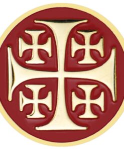 Jerusalem Cross Lapel Pin