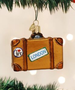 Alternative view of Old World Christmas Cities, Places and Landmarks Glass Blown Ornaments for Christmas Tree Suitcase