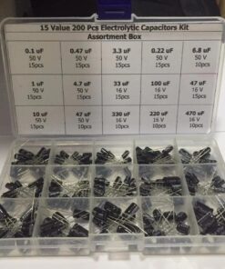 OCR 24Value 500pcs Electrolytic Capacitor Assortment Box Kit Range 0.1uF-1000uF 19 613pRuGdFBL