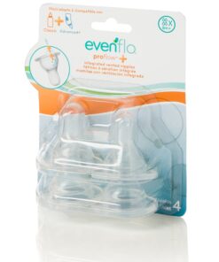 Alternative view of Evenflo Pro flo Nipples Fast/xcut, Clear, 4 Piece