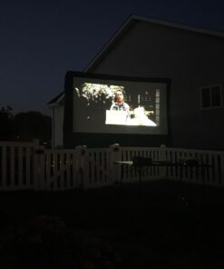 Gemmy 39127-32 - Airblown - Movie Screen - 120"x70" Widescreen Deluxe w/Storage Bag - Blue Outdoor Inflatable Deluxe Movie Screen 37 613pgHiIHoL