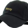 KBETHOS Henny Bottle Hiphop Panda Bear Dad Hat Baseball Cap Polo Style Unconstructed Adjustable One Size A Black Henny Vintage