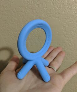 Comotomo Silicone Baby Teether, Blue, 1.75x1.75x3 Inch (Pack of 1) 1.75x1.75x3 Inch (Pack of 1) 21 613qDsxQi6L