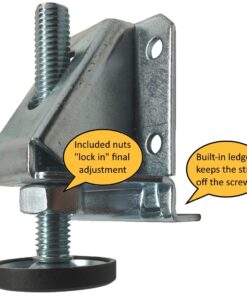 Heavy Duty Leveler Legs w/Lock Nuts - Leveling Feet for Furniture, Cabinets, & Workbench - 4 Pack 24 613rPOmrDQL 1