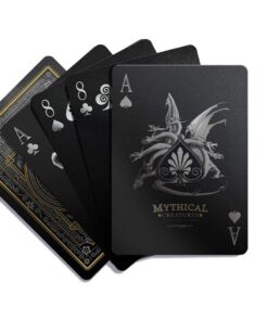 Mythical Creatures - Black Silver & Gold Edition Playing Cards by Gent Supply 34 613rdDkoTTL 1
